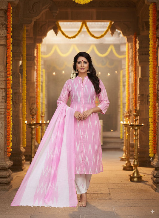 IKKAT Chudidhar Set - IC007