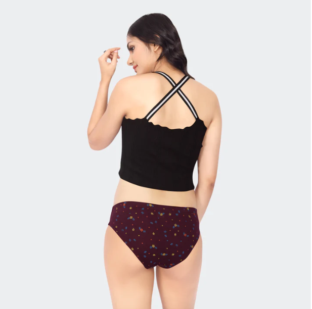 Prithvi Flower Print Panties (Random Colors)