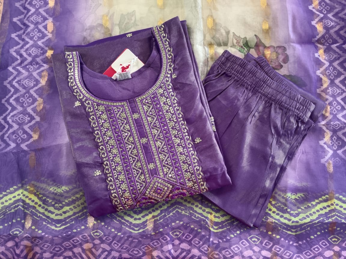 Silk Cotton Chudidhar Set -SCC001