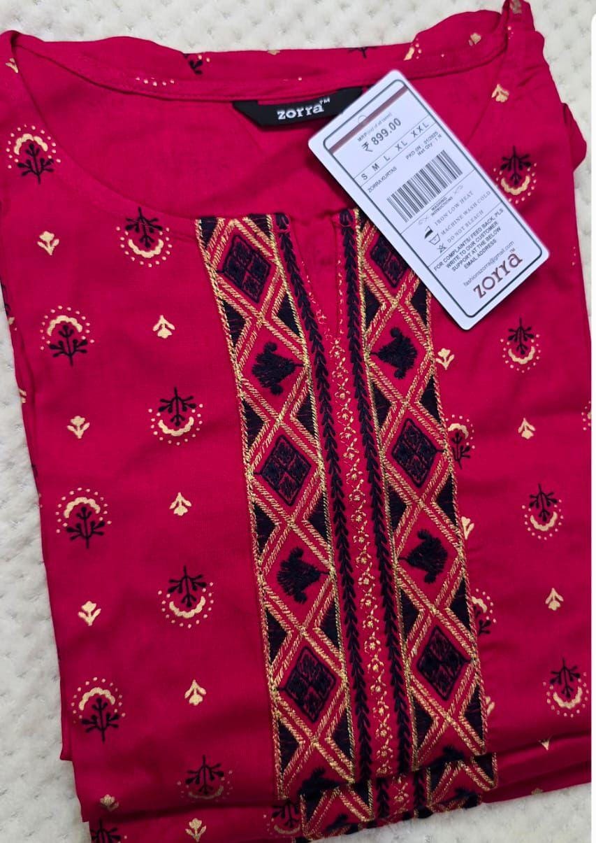 Office Wear Side Cut Kurtis - OK005