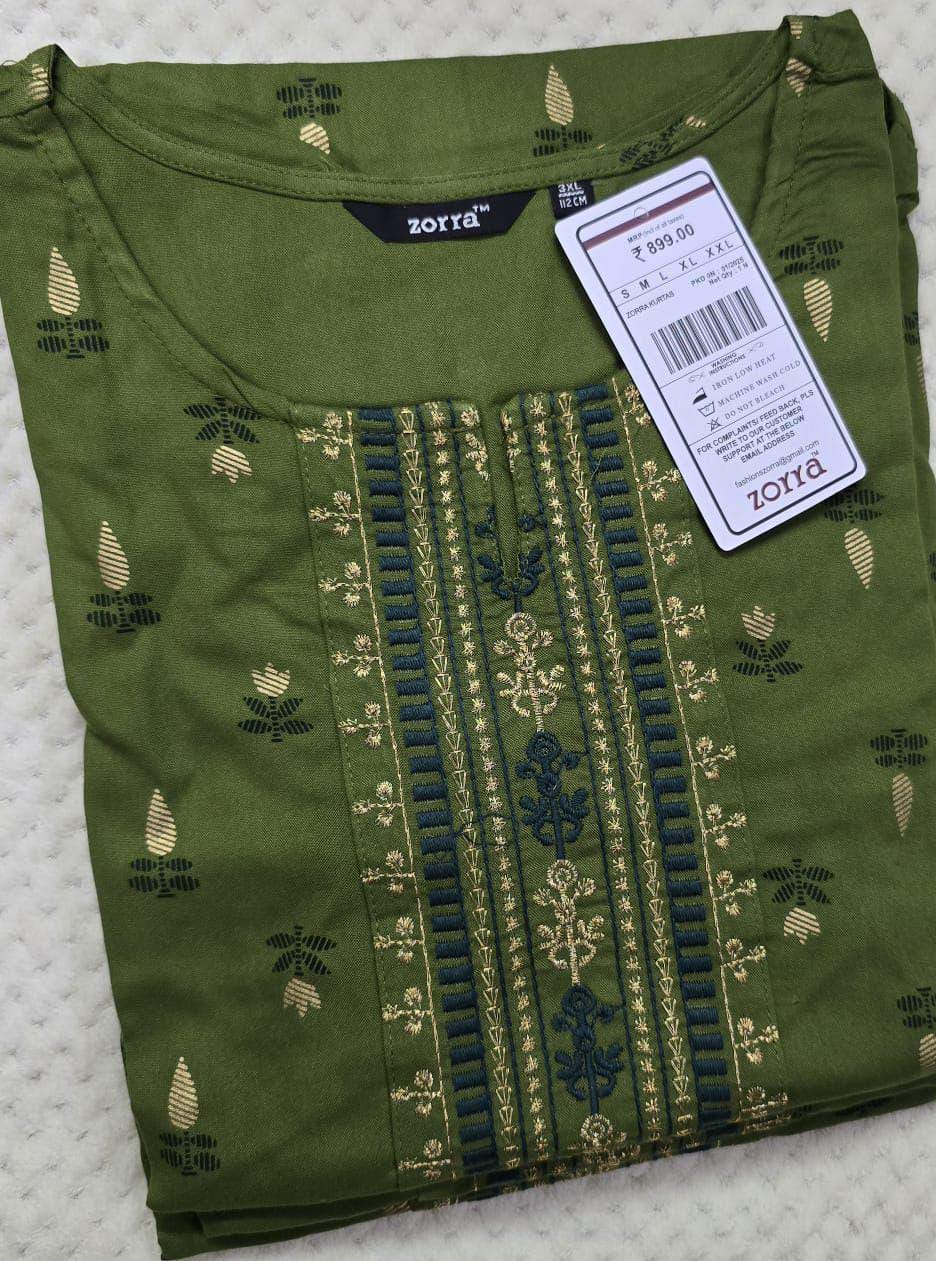 Office Wear Side Cut Kurtis - OK003