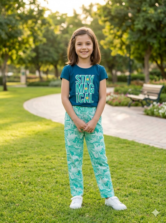 Girls Full Pant 5-6