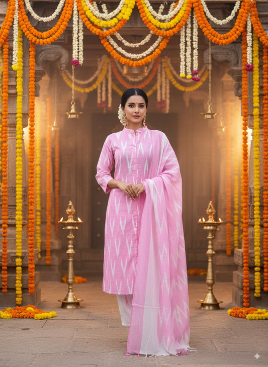 IKKAT Chudidhar Set - IC007