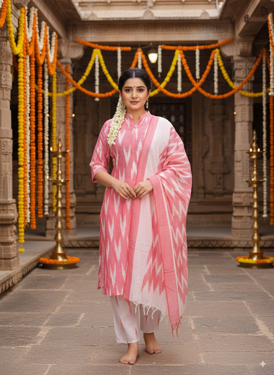IKKAT Chudidhar Set - IC006