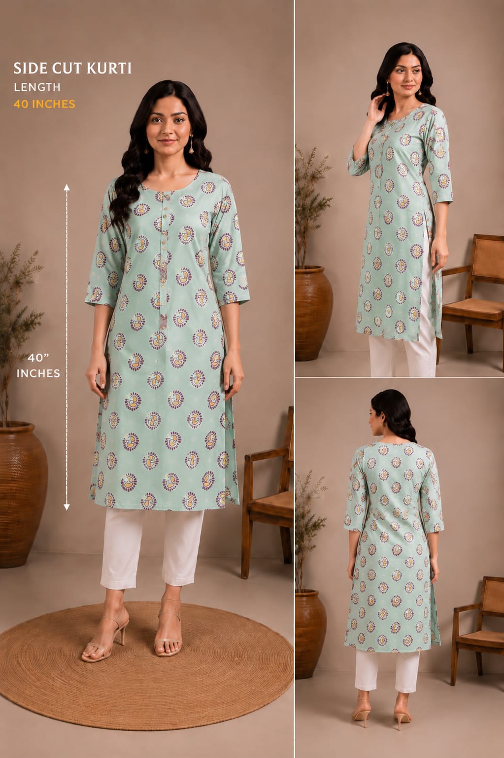 Sidecut Kurti (SCK009)
