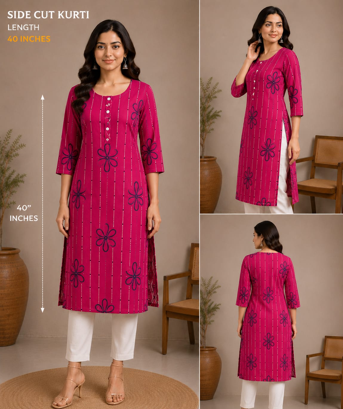 Sidecut Kurti (SCK007)