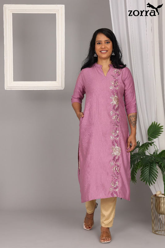 Premium Vatican Silk Kurti Set - VSK003