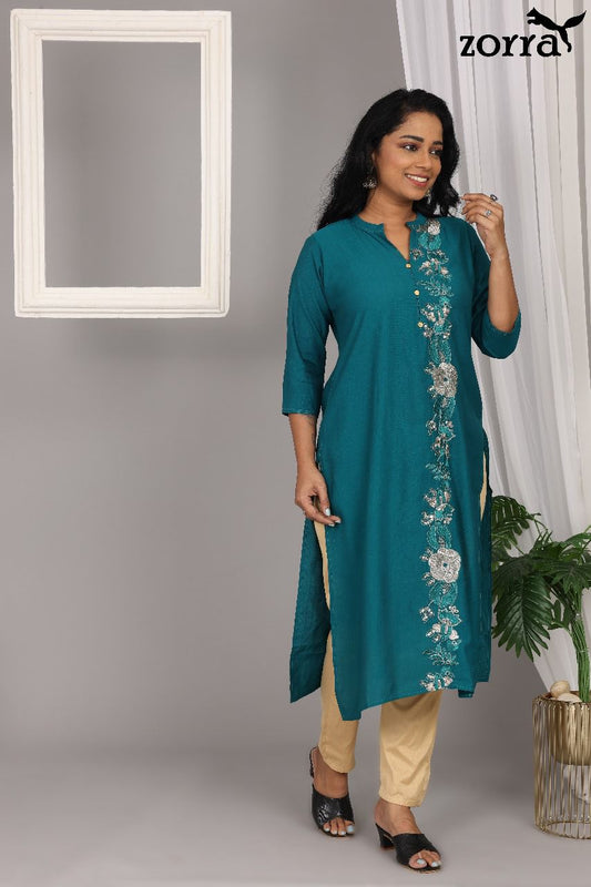 Premium Vatican Silk Kurti Set - VSK007