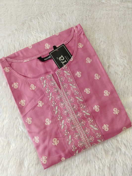 Office Wear Side Cut Kurtis - OK001
