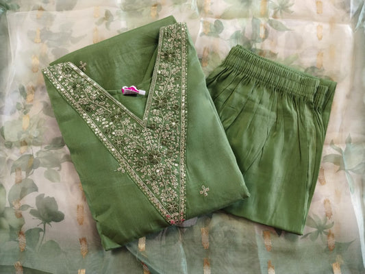 Silk Cotton Chudidhar Set -SCC002