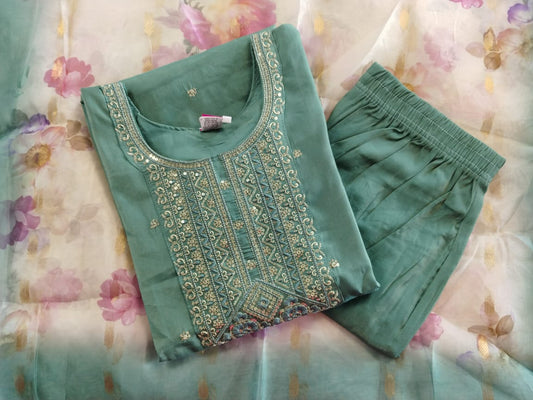 Silk Cotton Chudidhar Set -SCC003