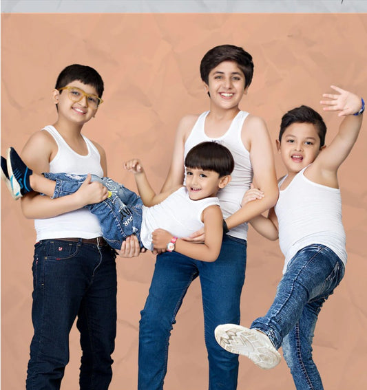 Essa Kids White Vest