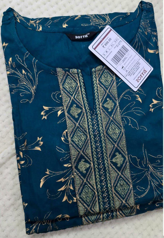 Office Wear Side Cut Kurtis - OK006