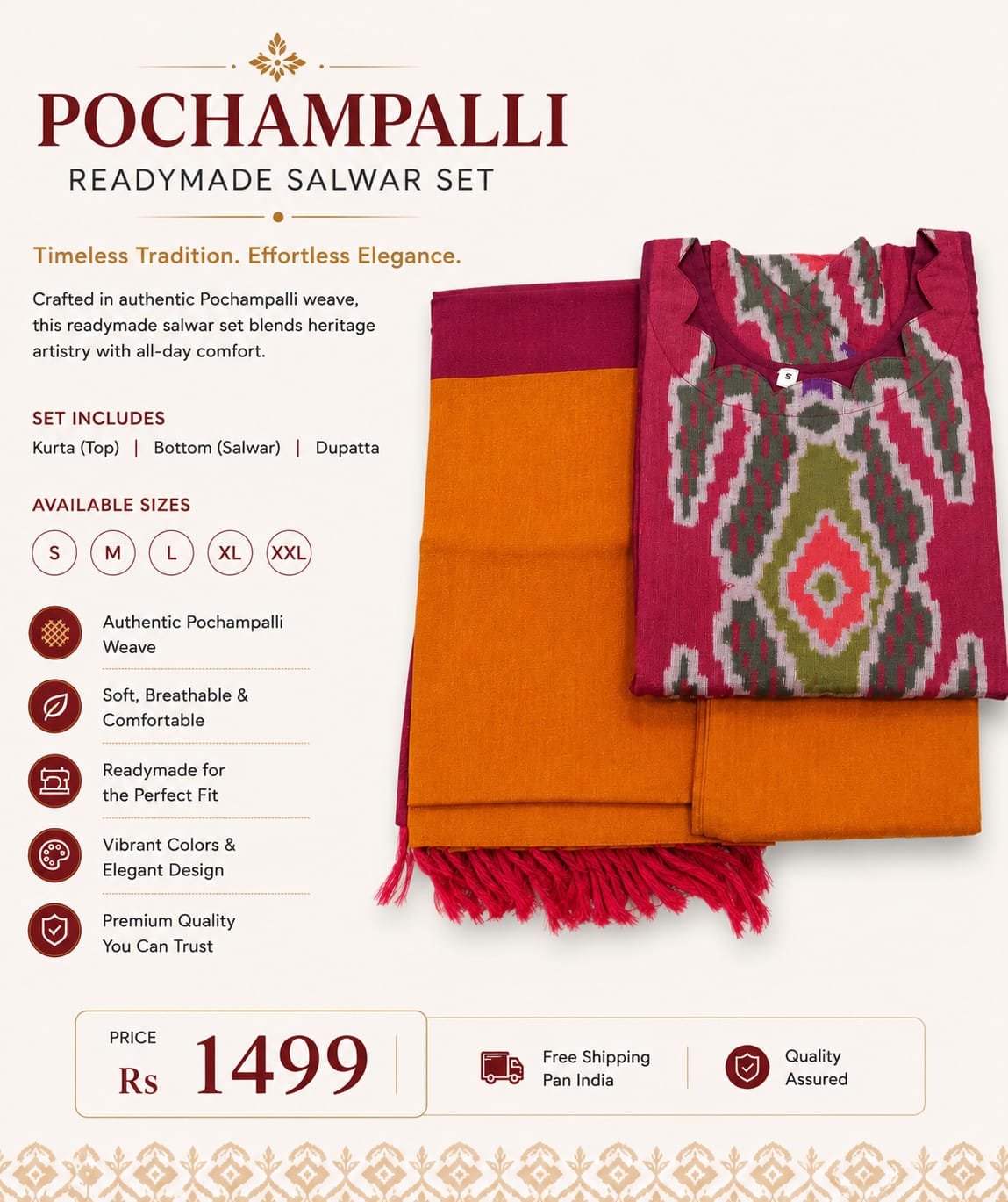 Pochampalli Salwar Set (SS1005)