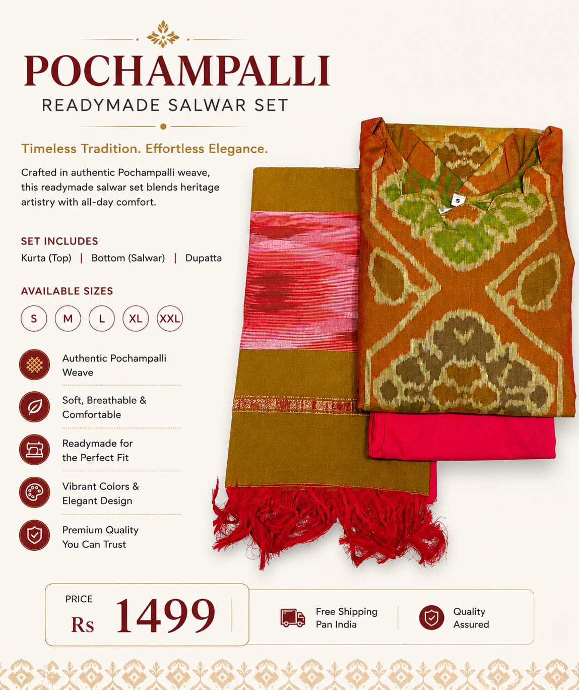 Pochampalli Salwar Set (SS1004)