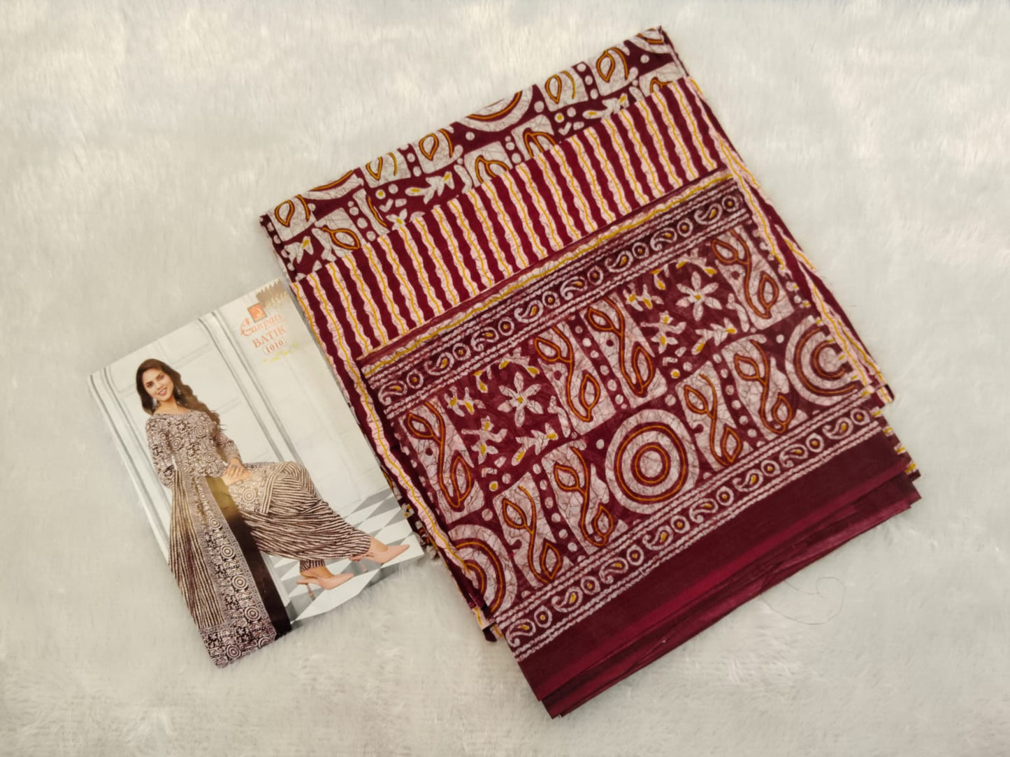 Unstitched Batik Cotton Dress Material Set