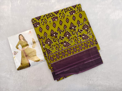 Unstitched Cotton Dress Material Set