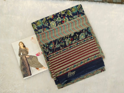 Unstitched Cotton Dress Material Set