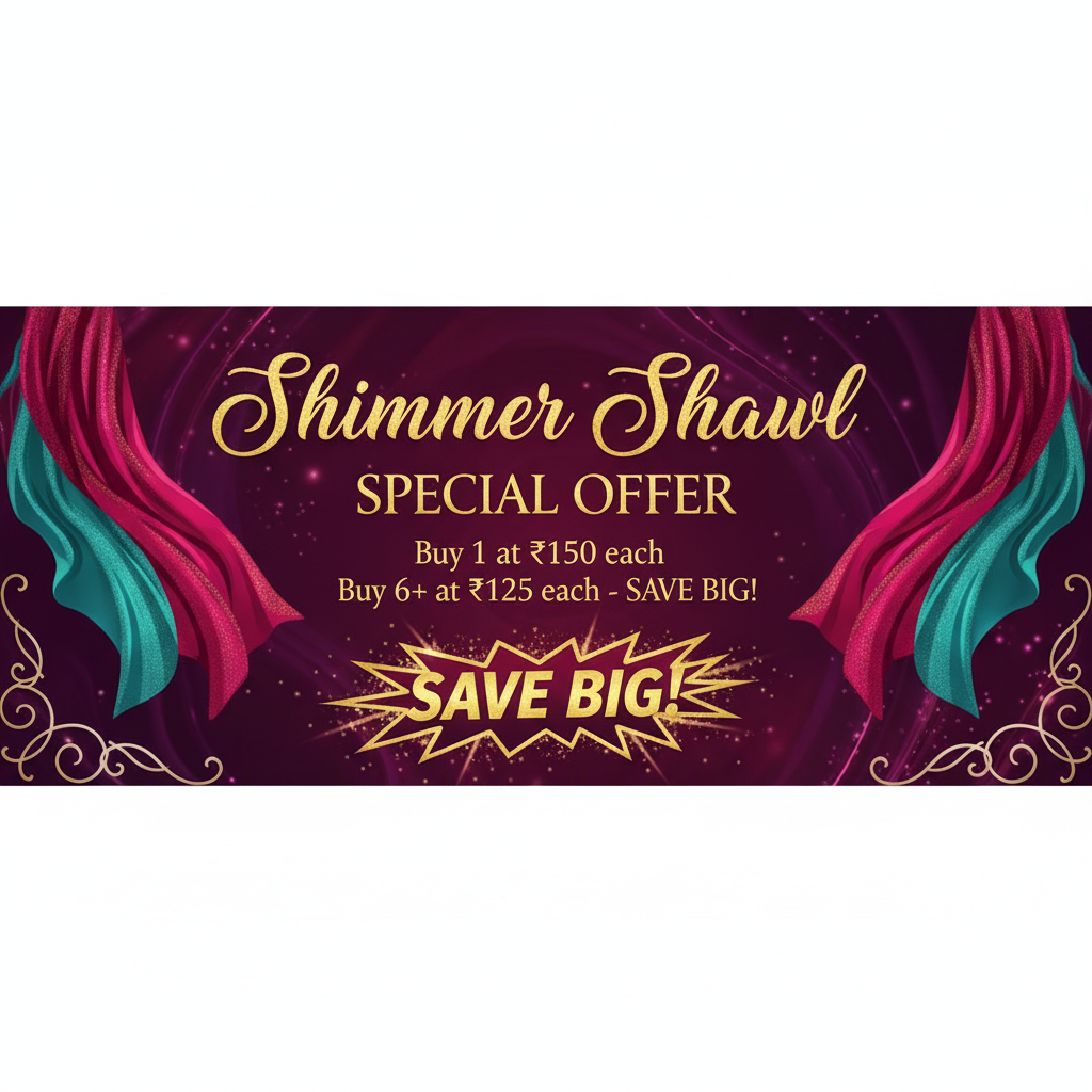 Shimmer Shawl Promotional Banner